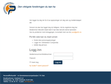 Tablet Screenshot of medlem.pefo.no